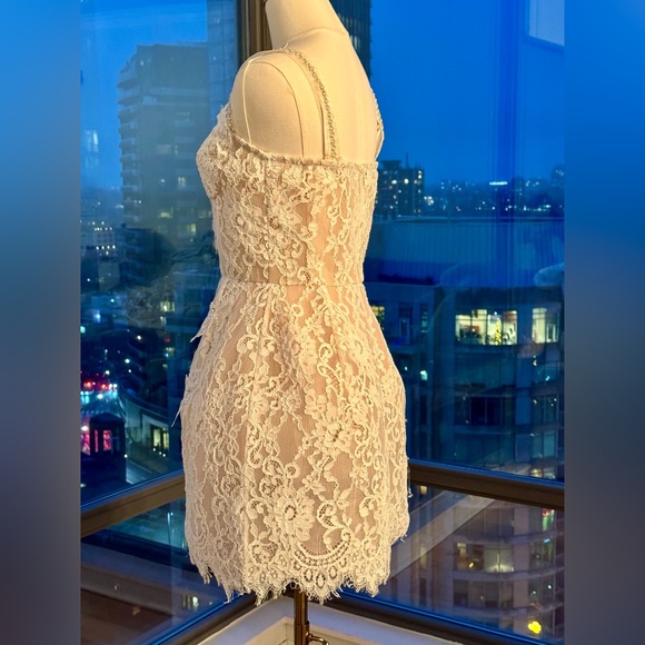 🆕 BRONX & BANCO 🧿 NWOT Colette Blanc Lace Mini Dress, White, Sz S / US 4 - Picture 6 of 16